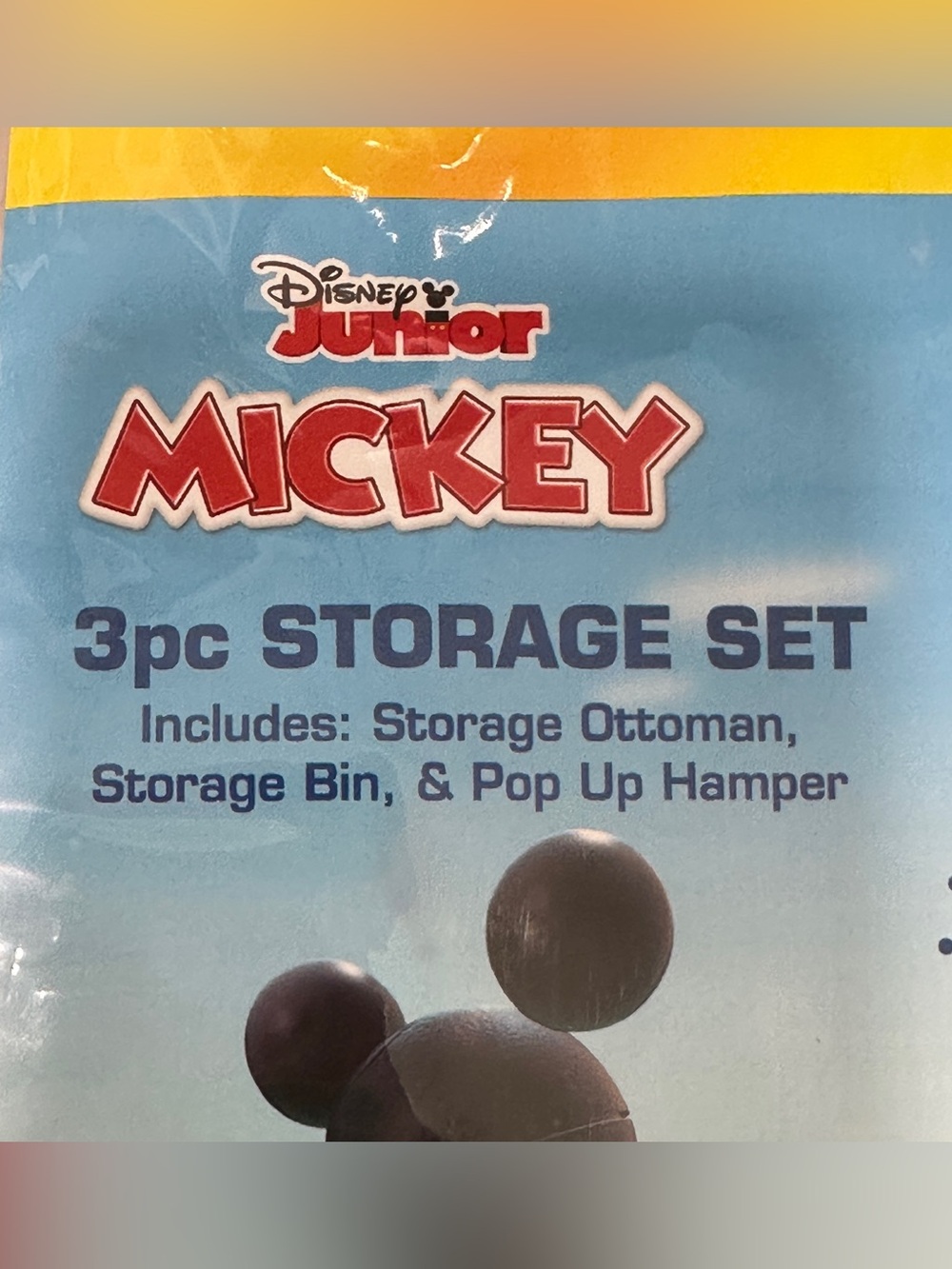 Disney Team Mickey 3pc Storage Set – Kids Room Organizer – New - Picture 3 of 7